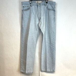 Levi's 505 Jeans Men's W40 L30 Blue Denim Regular Fit Straight Leg Light Wash